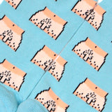 Chaussettes zizi blanc taille 35-44 - Coucou Suzette - Bleu Jolie Caen