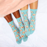Chaussettes zizi blanc taille 35-44 - Coucou Suzette - Bleu Jolie Caen