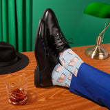 Chaussettes zizi blanc taille 35-44 - Coucou Suzette - Bleu Jolie Caen