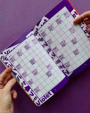 Carnet de 35 grilles de mots fléchés - Grillé Doux - Bleu Jolie Caen