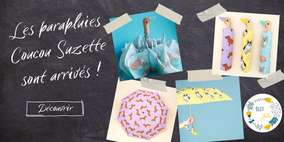 Parapluies Coucou Suzette chez Bleu Jolie Caen