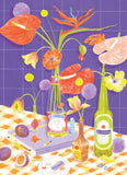 Puzzle 1000 pièces Des fleurs sur la table - Jour Férié - Bleu Jolie Caen