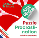 Puzzle 1000 pièces Procrastination - Piece & Love - Bleu Jolie Caen