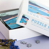 Puzzle 1000 pièces - Pool Ladies par Maja Tomljanovic - Bleu Jolie Caen