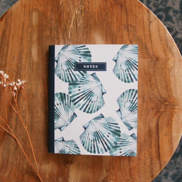 Petit carnet - Coquilles Bleues - Bleu Coquille - Bleu Jolie Caen
