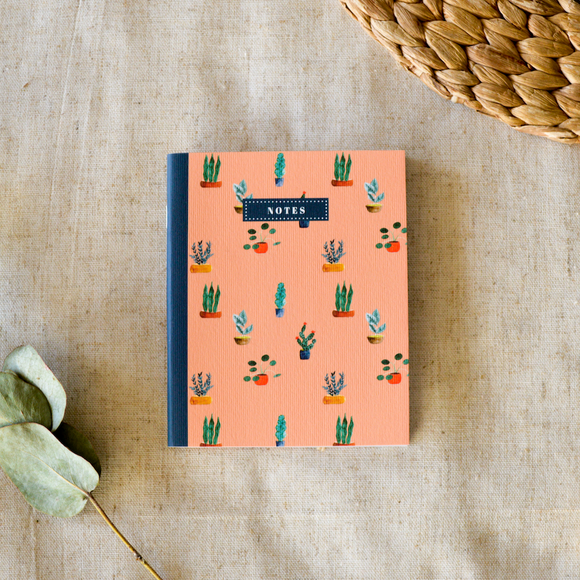Petit carnet - Petites Plantes - Bleu Coquille - Bleu Jolie Caen