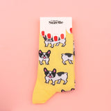 Chaussettes Bouledogue taille 35-44 - Coucou Suzette - Bleu Jolie Caen