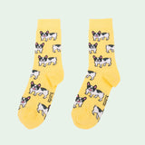 Chaussettes Bouledogue taille 35-44 - Coucou Suzette - Bleu Jolie Caen