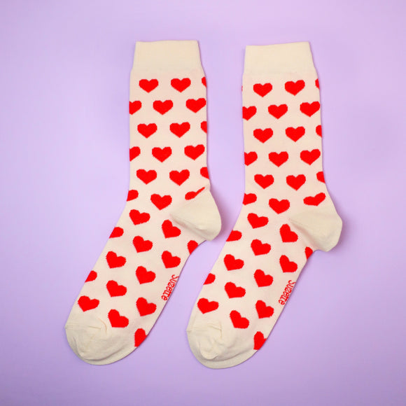 Chaussettes Coeur taille 35-44 - Coucou Suzette - Bleu Jolie Caen