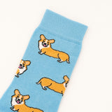 Chaussettes Corgi taille 35-44 - Coucou Suzette - Bleu Jolie Caen