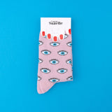 Chaussettes Oeil taille 35-44 - Coucou Suzette - Bleu Jolie Caen