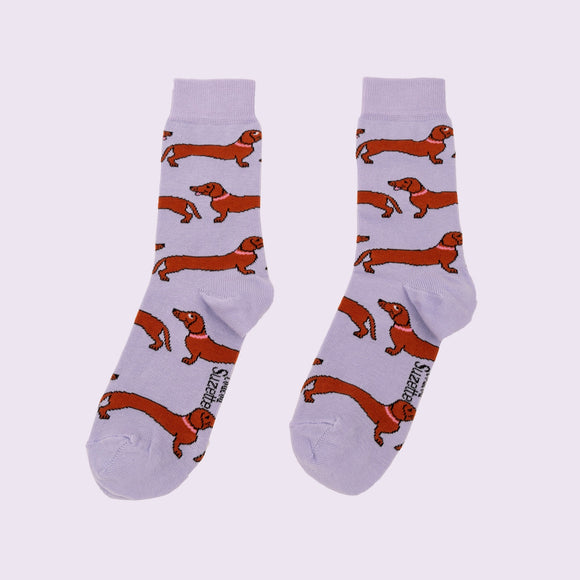 Chaussettes Teckel taille 35-44 - Coucou Suzette - Bleu Jolie Caen