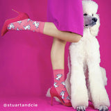 Chaussettes caniche 35-44 - Coucou Suzette - Bleu Jolie Caen